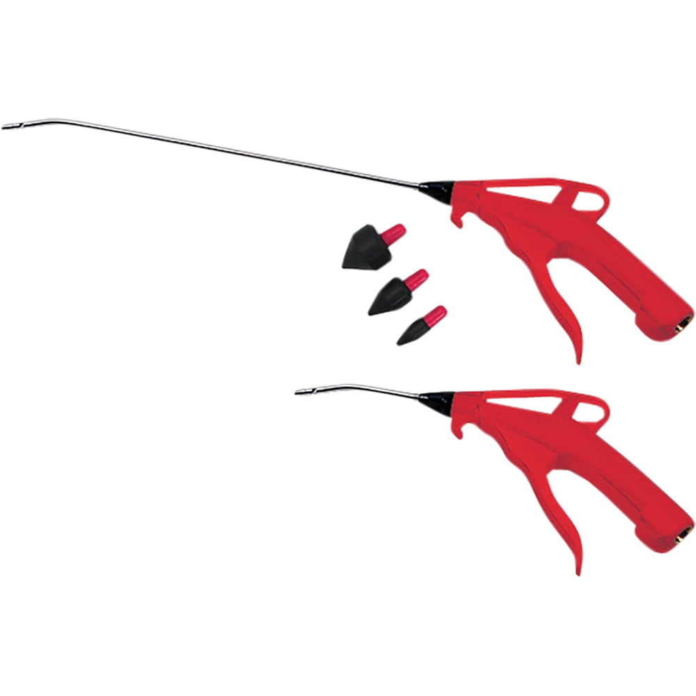 ATD 8738 2-Piece 4 in. and 13 in. Pistol-Grip Air Blow Gun Set with Rubber Tips