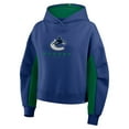 thumbnail image 4 of Women's Fanatics Blue Vancouver Canucks Back Check Boxy Hoodie, 4 of 5