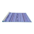 thumbnail image 2 of Ahgly Company Machine Washable Indoor Rectangle Abstract Blue Modern Area Rugs, 2' x 5', 2 of 4