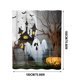 thumbnail image 2 of Juego de decoración de cortina fantasma y cortina de ducha Fiudx tela a prueba de agua, 2 of 7