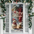 thumbnail image 5 of Uxgjfwu Christmas Door Curtain Holiday Decor Background Cover for Indoor Outdoor Scene Layout, Party Festival Doorway Decoration, 5 of 6