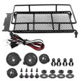 thumbnail image 1 of Rack de Toit RC, Rack de Toit RC avec LED, Récepteur Pratique comme Source d'Alimentation Cadeau pour les Amateurs de Voitures Noir, 1 of 8