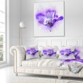 thumbnail image 3 of Designart Stylized Watercolor Poppy Flower - Floral Throw Pillow - 18x18, 3 of 5