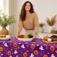 thumbnail image 6 of TanSiDing Halloween Disposable Tablecloth Plastic Rectangular Cover for Party Dining Table Decoration, Waterproof Table Protector for Indoor Outdoor Picnic Feast, 6 of 7