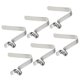 thumbnail image 1 of Uxcell 5.5x3.8mm Clips de paleta de kayak, botones huecos de un solo pasador, clips de resorte para tubo de bloqueo para postes de tienda, paquete de 6, 1 of 6