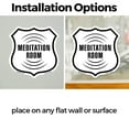 thumbnail image 3 of Meditation Room (2 Pack) 6 inch X 6 inch Shield Shaped Heavy Duty 3.2 mil Vinyl Decals Weather Resistant Made in the USA, 3 of 5