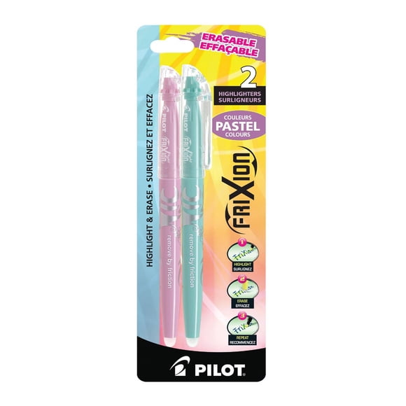 FriXion Surligneurs Effaçables - Couleurs Pastel