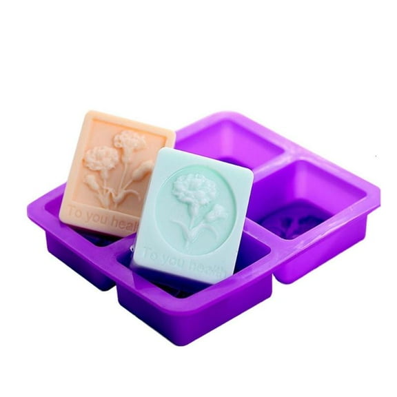 PatungKu Silicone Soap Molds, Oval Handmade Soap Silicone Molds, Flowers and Honeycomb-shaped DIY Cake Molds, Baking Molds