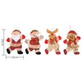 thumbnail image 5 of Christmas Tree Decoration Ornament, Plush Snowman Santa Claus Bear Elk Hanging Xmas Tree Decoration Pendants for Xmas Home Party Holiday Decorative, 5 of 9