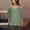 Green, variant on 1 Pcs Clod Sholuder Tops for Women 2025 Summer Hollow Out Eyelet 3/4 Sleeve T Shirts Going Out Blouses Ladies Tunic