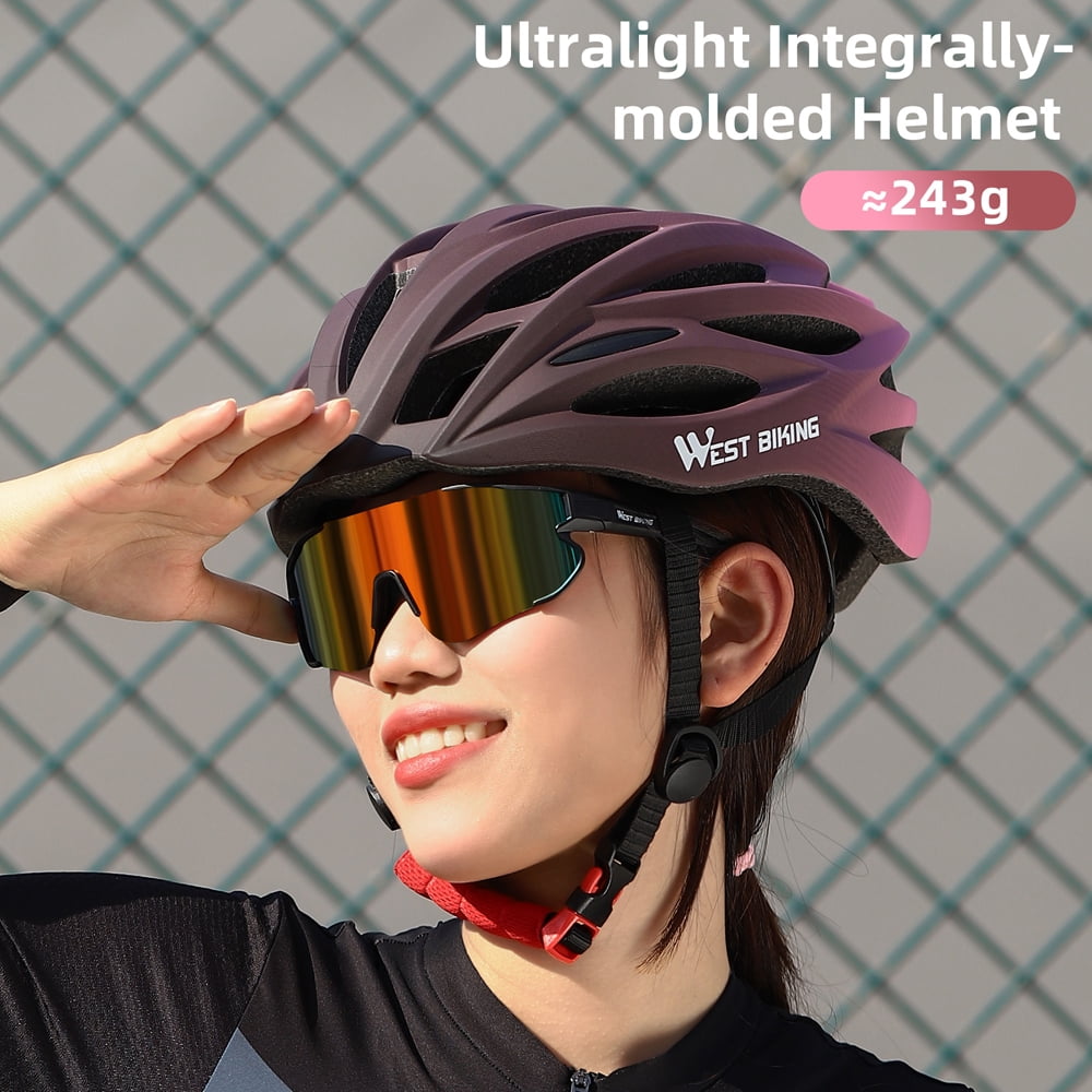 Cycle Equipment Gradient Color Breathable Cycle Helmet Integrated Safety Cap for Bike Cycling