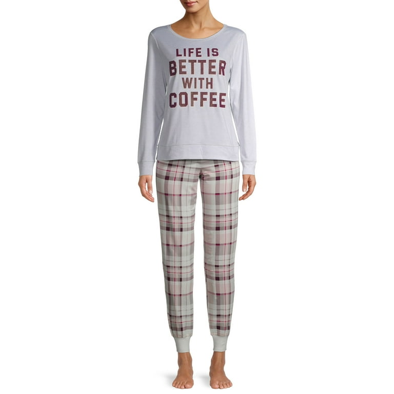 Secret Treasures Women's Long Sleeve Top and Ankle Pants Pajama