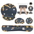 thumbnail image 1 of CHUANK Ergonomic Mouse Pad with Wrist Rest  No Slip Keyboard Wrist Rest and Computer Wrist Support  Memory Foam Wrist Pad with Cup Coaster for Keyboard for Easy Typing and Hand Pain Relie, 1 of 7