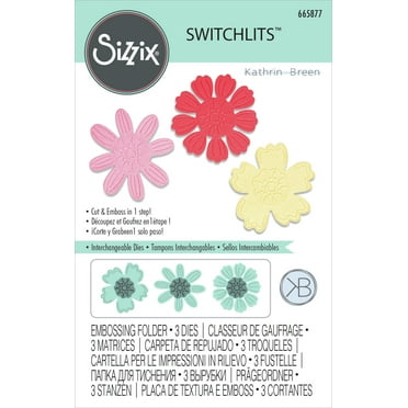 Sizzix Switchlits Embossing Folder By Kath Breen-Detailed Blooms