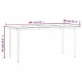 thumbnail image 5 of vidaXL 7 Piece Garden Dining Set Black Steel and Textilene, 5 of 5