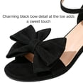thumbnail image 3 of CHICVOMEY Women's Block Heel Dress Sandals Comfortable Open Toe Ankle Strap Low Chunky Heels with Bow Knot for Special Occasions Party Wedding&Daily Wear, 3 of 8