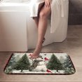 thumbnail image 4 of 1pc Snowman with Cardinals Absorbent Non-Slip Bathroom Thickened Flannel Rug Decor,Soft,Quick Drying,Suitable For Indoor/outdoor Use,Bathrooms,Bedrooms,Kitchens,Terrace,Laundry Rooms,16"x24", 4 of 9
