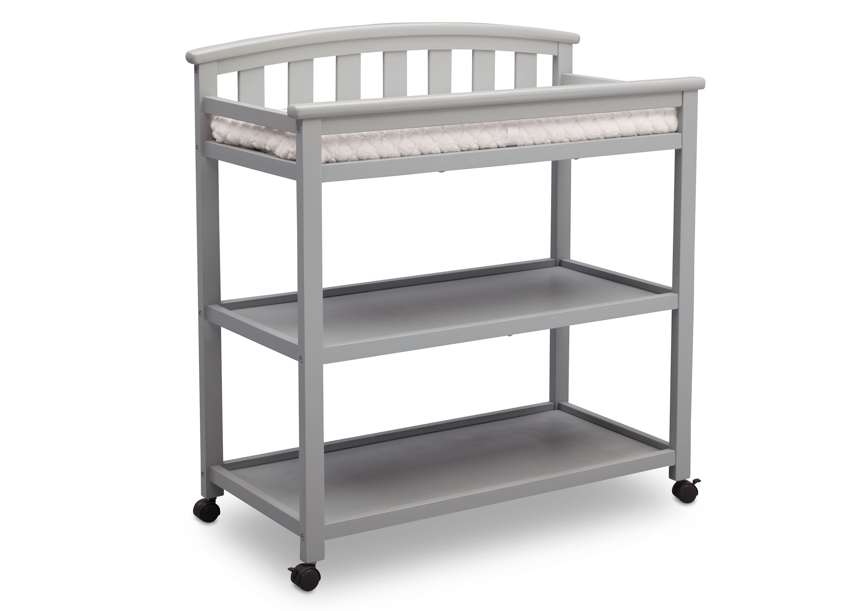 Delta Children Arch Top Changing Table with Casters, Grey