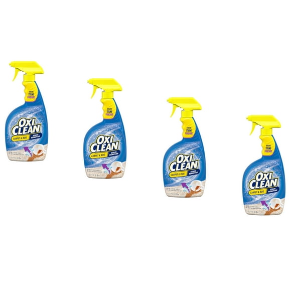 OxiClean Carpet & Rug Stain Remover Spray, 24 Ounce - Pack of 4