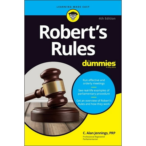 Robert's Rules for Dummies, (Paperback)