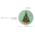 thumbnail image 3 of WIRESTER Large 3 inch Acrylic Ready to Hang Ornament, Hanging Ornaments for Christmas Tree Holidays Party Home Office Xmas Tree Decoration Gift - Presents Under The Green Christmas Tree, 3 of 7