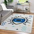 thumbnail image 6 of Well Woven Apollo Evil Eye Blue Beige 5'3" x 7'3" Area Rug, 6 of 6