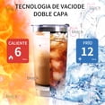 thumbnail image 4 of Vaso Térmico de Acero Inoxidable, Taza Termica Frio y Caliente para Cafe con Tapa y Pajita, Cepillo de limpieza, 4 of 4