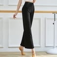 thumbnail image 4 of Pantalones de chándal de yoga para mujer Cintura ancha Modal Elástico Cómodo Suelto Ancho, 4 of 8