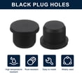 thumbnail image 2 of Uxcell 16 Pieces Black Rubber Stopper, 13.5mm Plug Holes for 13-13.3mm/0.51-0.52" Hole, 2 of 6