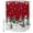 Red, variant on Shower Curtains for Bathroom, Red Christmas Snowman Waterproof Fabric Shower Curtain, Xmas Snowflake Tree Winter Decorative Bathroom Curtain for Bathtub, 66"x72", No Hooks Included