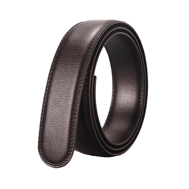 Cinturón automático para hombre, versátil, sin hebilla, con trinquete de 1 3/8", para fiestas marrón 130cm
