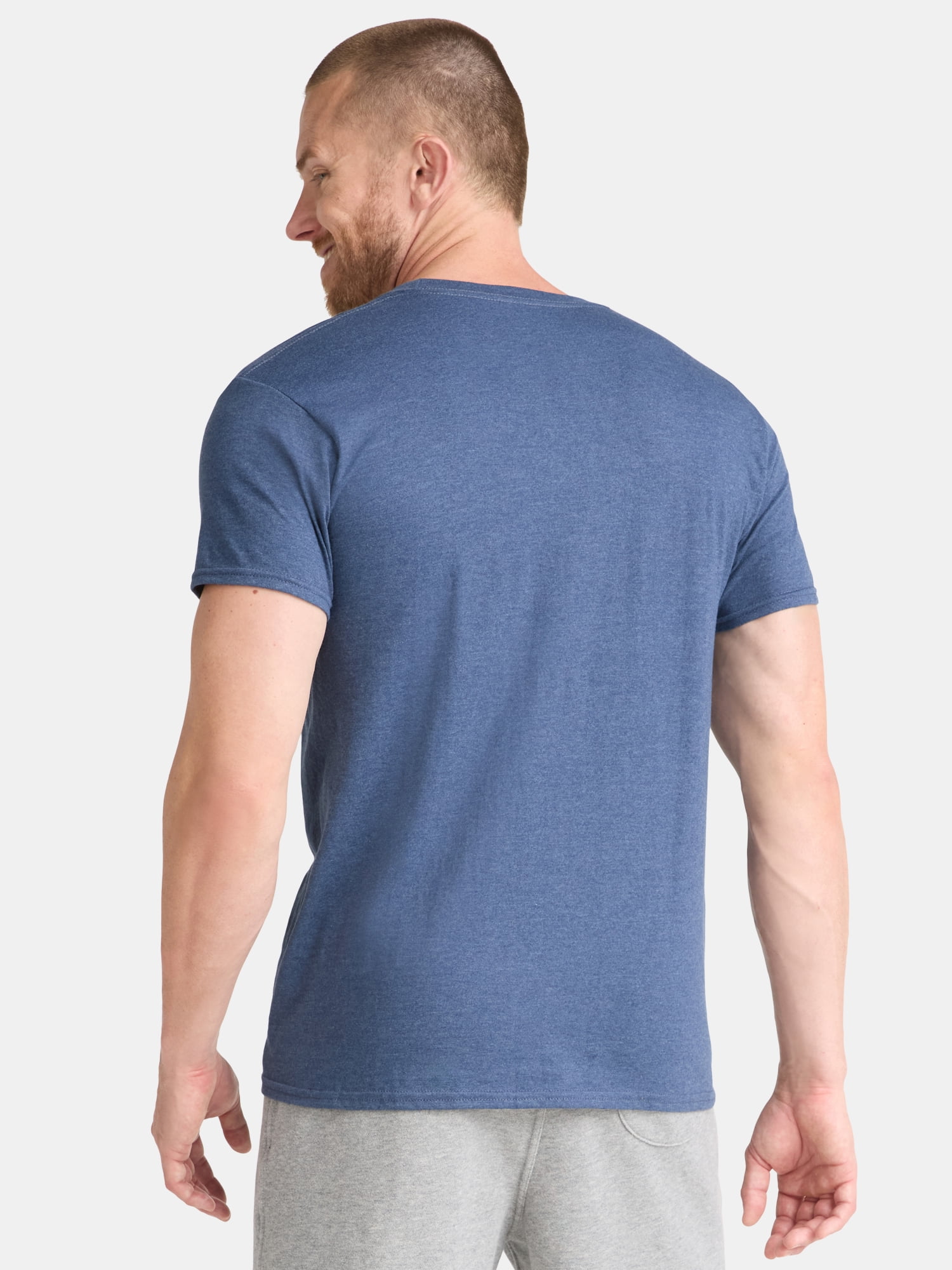Athletic Works Men's and Big Men's Cotton Active Tee, 4-Pack, Sizes XS-5XL