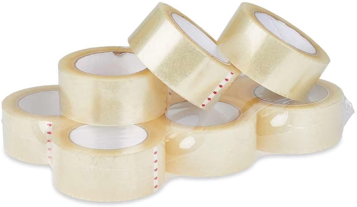 Clear Packing Tape 6 Rolls Per Pack 2" x 110 Yards 2 Mil Acrylic tape for home/office/commercial use