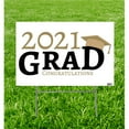 thumbnail image 1 of Advanced Graphics 3618 23 x 15 in. 2021 Grad Yard Sign, Gold, 1 of 1