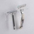 thumbnail image 4 of czcpp-2Pack Safety Razor Holder for Shower Wall, Self Adhesive Razor and Brush Stand for Bathroom, Shaving Brush Stand Compatible with Fusion 5 Proglide, Mach 3 Classic(Clear), 4 of 4