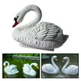 thumbnail image 4 of Decoración de cisne flotante para estanque de jardín, flotador de estatuilla de cisne, decoración de animales flotantes, estatua de cisne de jardín,, 4 of 8