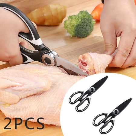 

Kitchen Utensils & Gadgets Yikhty 3CR13 Stainless Steel Multifunctional Kitchen Scissors for Chicken/Poultry 2PC