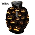 thumbnail image 3 of Sudadera con capucha con estampado 3D de calabaza y linterna para hombre y mujer, sudadera informal de manga larga para primavera y otoño, 3 of 5