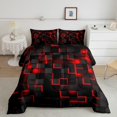 thumbnail image 1 of Juego de Ropa de Cama Feelyou Queen 229x229 cm Diseño Geométrico Claro, 1 of 7