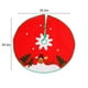 thumbnail image 3 of Falda para árbol de Navidad | Delantal redondo de 99 cm de tela no tejida con banda elástica | Decoración navideña para regalos y adornos | Cubierta inferior roja festiva para reuniones familiares, 3 of 5