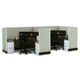 thumbnail image 1 of Workstation Desk 53H 2pack Inline Powered Cubicles, 1 of 5