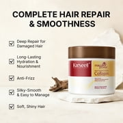 Karseell Collagen Hair Treatment Deep Repair Conditioning Argan Oil Collagen Hair Mask Essence for Dry Damaged Hair All Hair Types 16.90 oz 500ml