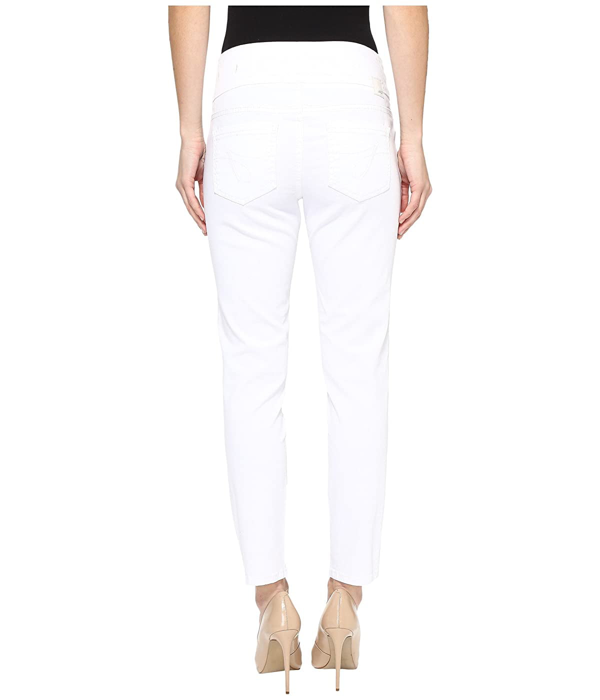 Jag Jeans Amelia Pull-On Slim Ankle Pants in Bay Twill White - Walmart.com