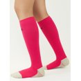 thumbnail image 4 of Graduated Compression Socks for Men &amp; Women | MDSOX 20-30 mmHg | (Pink, X-Large) - Best Choice, Ideal for Everyday Use, Travel, Running, Maternity Pregnancy, Nursing, Circulation &amp; Recovery, 4 of 5