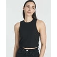 thumbnail image 5 of Real Essentials 5 Pack: Women's Ribbed Sleeveless Cropped Racerback Tank Top Casual Crop Top, 5 of 6