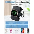 thumbnail image 3 of Portable Wireless Charger Compatible Apple Watch,5000mah Keychain Power Bank Magnetic With Built In Cable, 3 of 3
