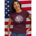 thumbnail image 2 of 4Th Of July Rubber Seal T-Shirt Women -Image by Shutterstock, Female x-Large, 2 of 4