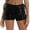 Black, variant on Short Yoga Pants Women Fashion High Waist Lace Hollow Sequin Plus Size Shorts for Women,Silver,XL