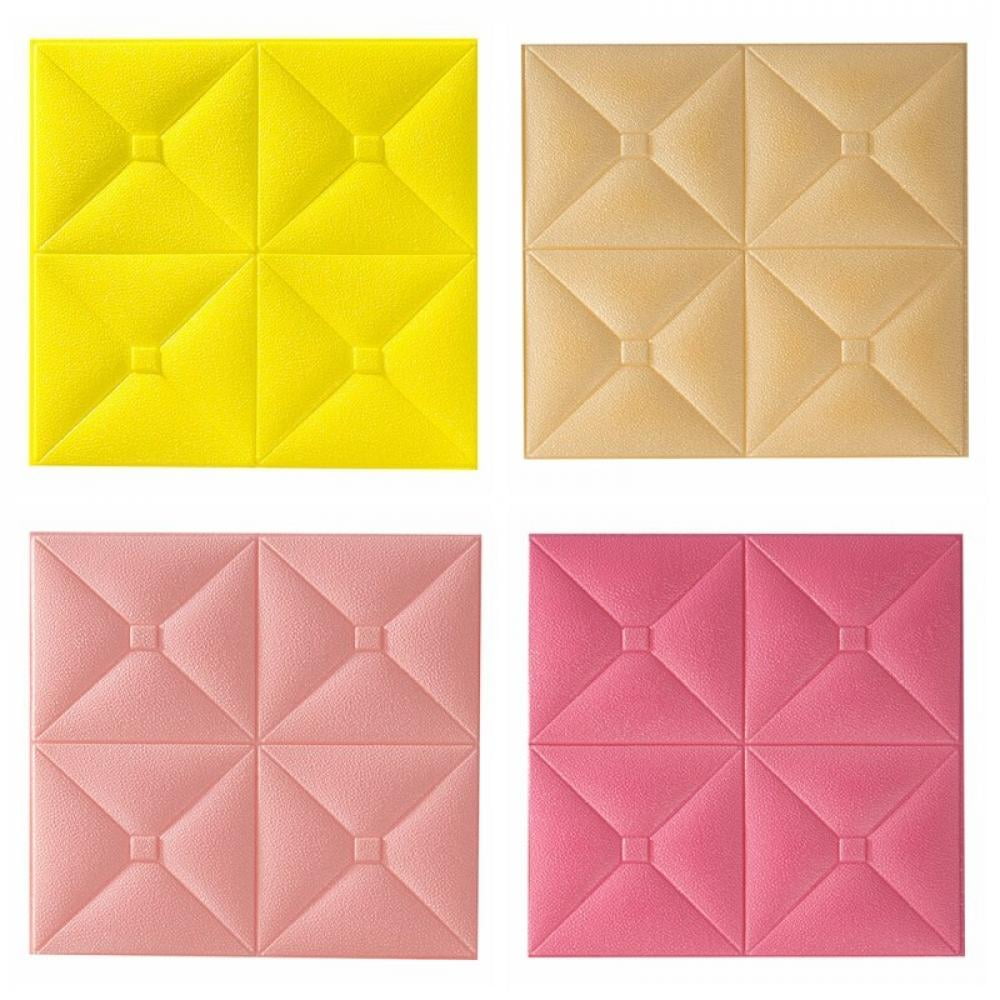 3D Selfadhesive Foam Wall Stickers Waterproof Wallpaper for Living