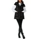 thumbnail image 2 of CHALECO INSPIRADOR CHIC para Mujer Abrigo de Invierno con Capucha, Cierre de Cremallera, Largo Medio, Sin Mangas, Acolchado, Talla S, Negro, 2 of 6